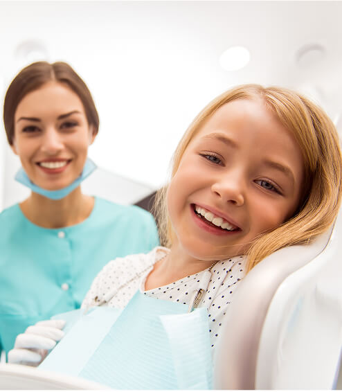 girl at the dentist